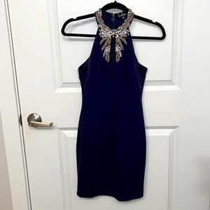 Dark blue Lulu’s brand cocktail dress